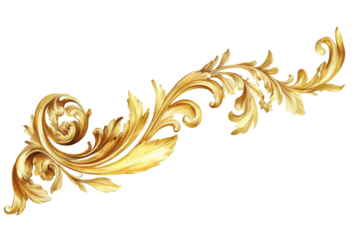 Elegant gold flourish ornament design png transparent background decorative art digital wallpaper aesthetic viewpoint