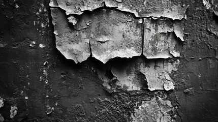 Obraz premium Flaking Paint on a Weathered Wall Surface