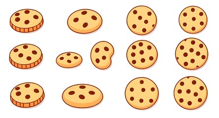 Fototapeta premium Cookies illustration