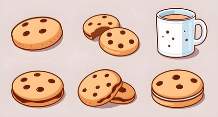 Obraz premium coffee and cookies