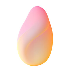 a soft gradient shape with a pastel pink and yellow color png
