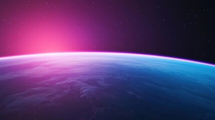 Fototapeta premium Deep space-inspired purple gradient with soft cosmic glow and ethereal ambiance