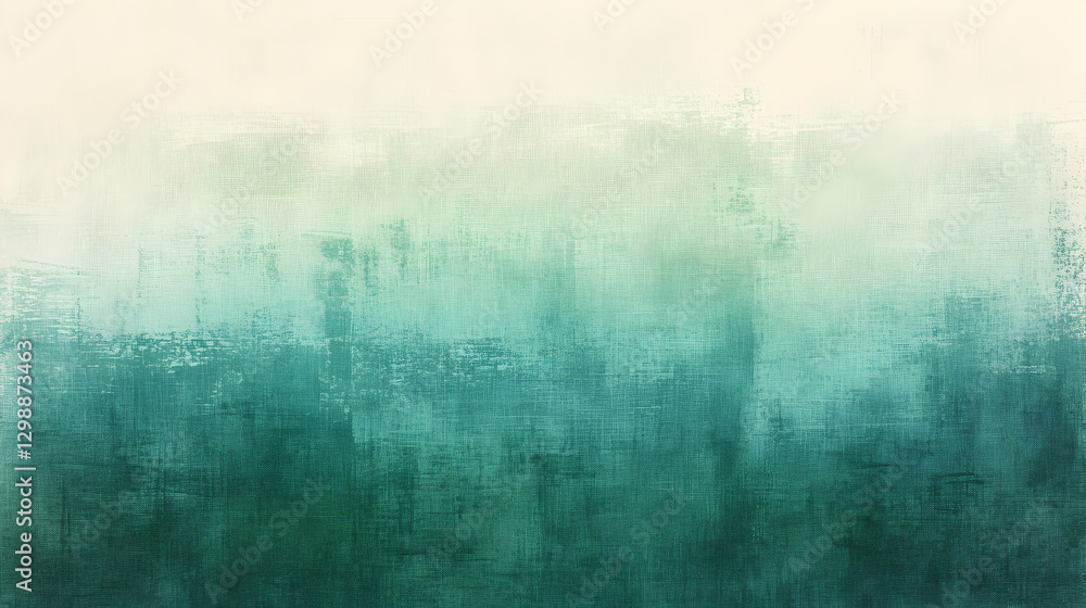 Poster Tranquil turquoise gradient backdrop with a weathered textured surface
