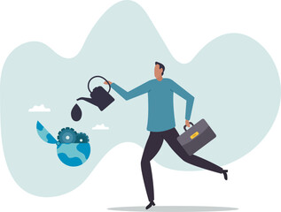 World economics or global and international financial treatment, fix inflation or help, support other countries to recover from crisis.business concept.flat character.