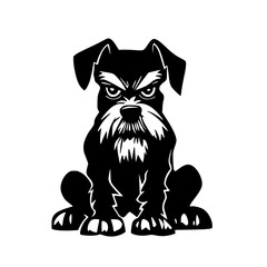 Miniature Schnauzer SVG, Silhouettes svg, Dog Peeking SVG for Cricut, Schnauzer clipart, png Cut file, iron on, vector, vinyl shirt design