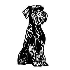 Miniature Schnauzer SVG, Silhouettes svg, Dog Peeking SVG for Cricut, Schnauzer clipart, png Cut file, iron on, vector, vinyl shirt design