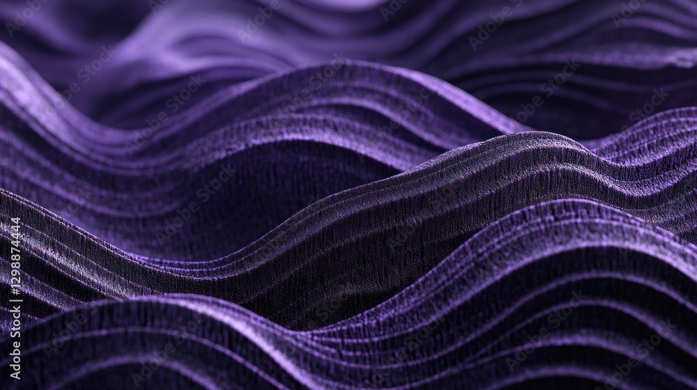 Poster abstract purple waves texture background with curving lines and shadows