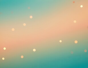 Soft gradients with floating bokeh lights create a dreamy atmosphere.