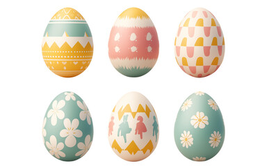 easter eggs vector illustration