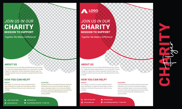 Charity flyer design Charity organization, nonprofit, go, donation, fundraising, commonality, flyer design and social banner Poster template size for A4 Charity flyer template with kids' book