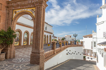 In den Gassen von Competa, Andalusien, Spanien.