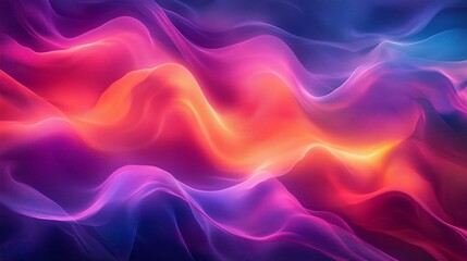 Obraz premium Neon Aurora: Abstract Gradient Flow for Modern Digital Campaigns