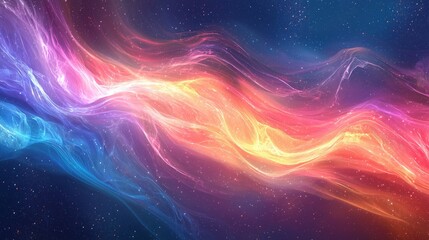 Obraz premium Cosmic Energy Waves: Abstract Nebula Flow for Digital Marketing