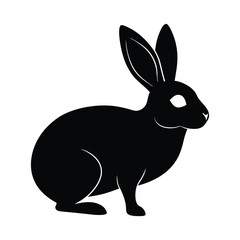 Obraz premium vector silhouette of a rabbit