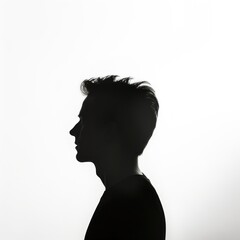 Man silhouette portrait adult photo.