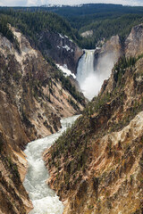 Lower Falls of the Yellowstone River, at Yellowstone's Grand Canyon.
