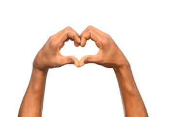 Two hands forming a heart shape against a neutral background, symbolizing love, unity, and positivity in a simple and elegant composition.