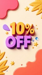 Fototapeta premium Modern Typography 10% OFF for Online Shop