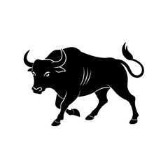vector illustration of a bull