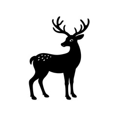 deer silhouette vector illustration