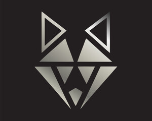 Geometric Fox Head Logo