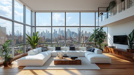 luxury maisonette with city view