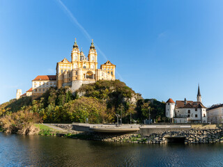 Naklejka premium The Abbey of Melk in the famous Wachau region, Lower Austria