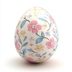 Fototapeta premium easter egg cute on white background