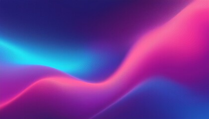 Neon colors flow, grainy texture effect, purple pink blue color gradient background blurred futuristic banner design