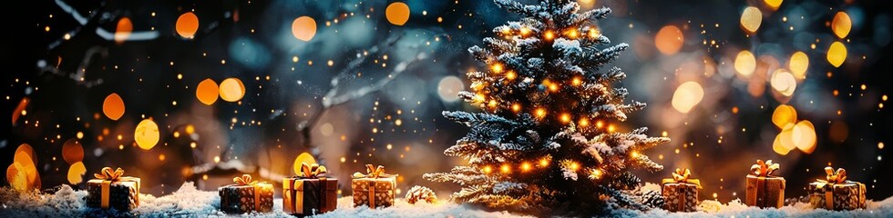 Fototapeta premium Embracing the Christmas Spirit with Santa Claus