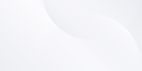 Modern white background with grey circle lines. Digital future technology art