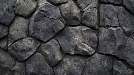 Fototapeta premium Dark Grey Irregular Stone Wall Texture