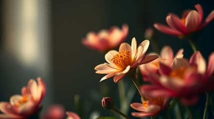A close-up of blooming flowers