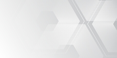 Simple hexagon and clean light box space vector design background design