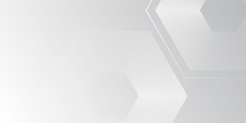 Simple hexagon and clean light box space vector design background