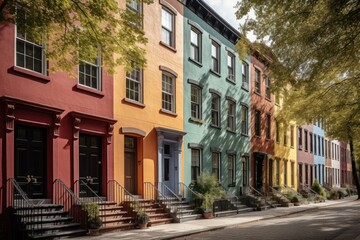 Fototapeta premium New York house architecture building.