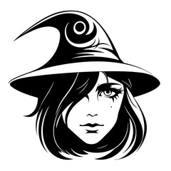 Mesmerizing Female Wizard vector artwork exudes mystical charm and ancient wisdom, ideal for enchanting book covers, fantasy merchandise, digital campaigns, and creative design projects