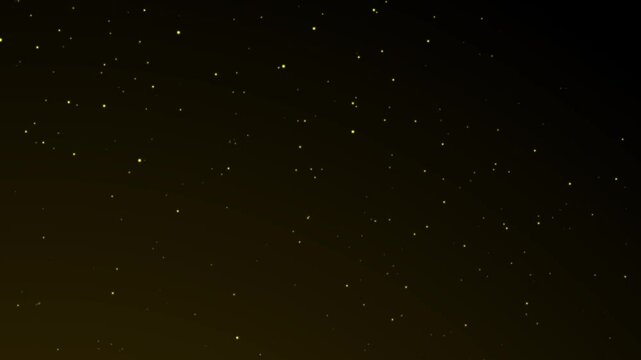 Animated of abstract particles flying, abstract gold particle flying, luxury animated video, 4K animation