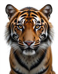 Fototapeta premium Endangered Tiger Portrait – The Face of Extinction