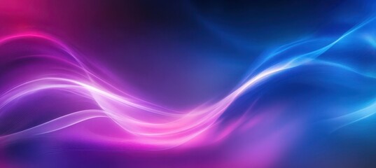 Naklejka premium Colorful abstract waves background in vibrant shades of pink, blue, and purple creating a dreamy and fluid atmosphere for creative projects