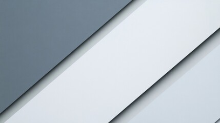 Serene Minimalist White and Gray Abstract Background with Subtle Shadows for Design Concepts and Copy Space