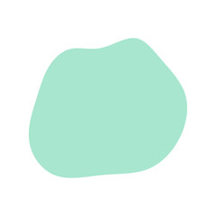 シンプルなパステルグリーンの抽象的な形 - 液体シェイプの背景や装飾の素材 - Blob