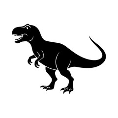 vector silhouette of a dinosaur