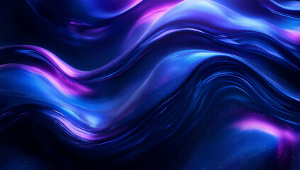 Obraz premium 3d render of flowing liquid on a black background, floating and swirling,