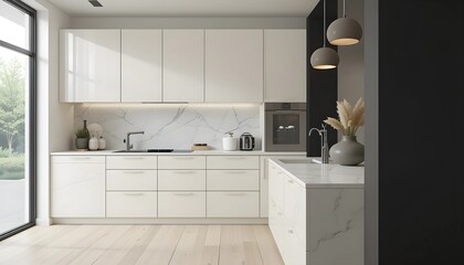 Minimalist Kitchen with Sleek Finishes