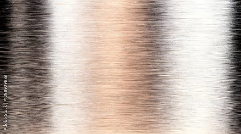 Poster abstract metallic surface with reflected light and subtle lines in warm hues creating a modern decor