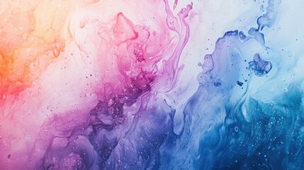 Obraz premium Abstract colorful swirls of paint create a vibrant and dynamic background in a mesmerizing gradient of pink, purple, and blue tones