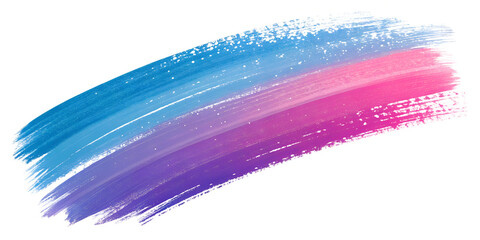 Fototapeta premium color gradient brush stroke isolated on white background.png