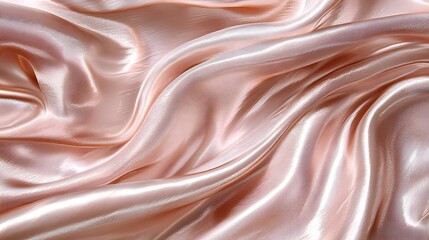 Rose Gold Metallic Luxury Fabric with Soft Light Reflections for Beauty and Fashion Branding