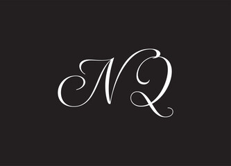 NQ letter logo and initial logo design